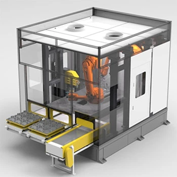 Robotic deburring machine